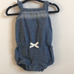 Denim romper
